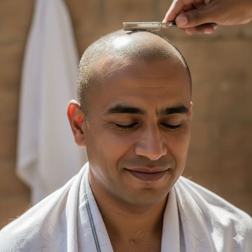 jamaah sudah melakukan tahalul dengan bahagia dan teratur